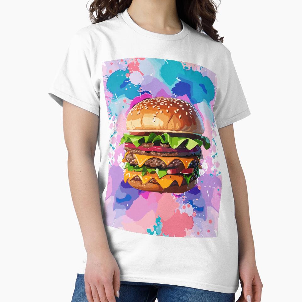 Double Combo Burger - Fast Food Favorite by FridPix