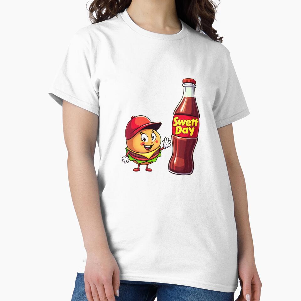 Cute Burger in Love with Soda – Funny Kawaii Food Art | Sweet Day by Sweetday2025