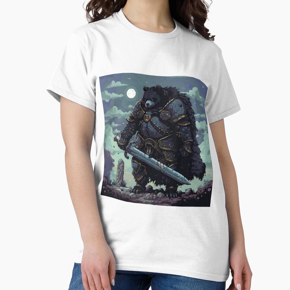 Black Bear Pixel Knight by Kaos-Bit