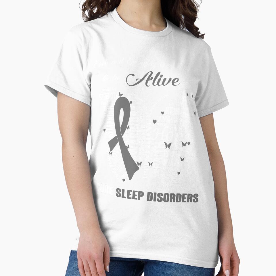Butterfly Ribbon Cure Sleep Disorders Awareness by Tadmab