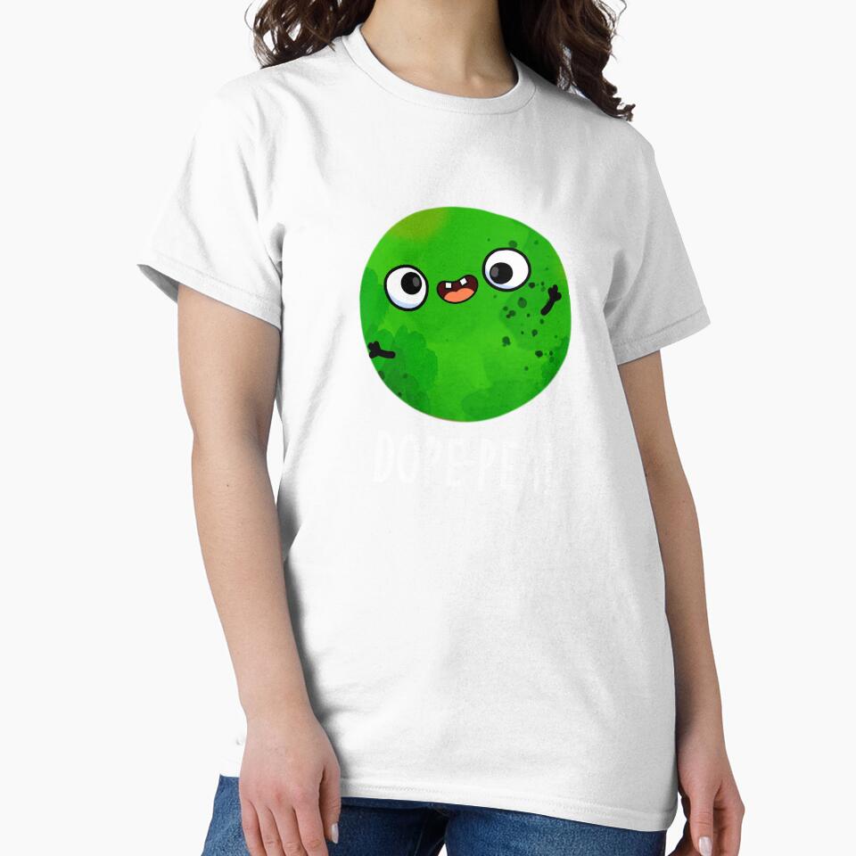 Dope-pea Funny Dopey Pea Pun (Dark BG) by punnybone