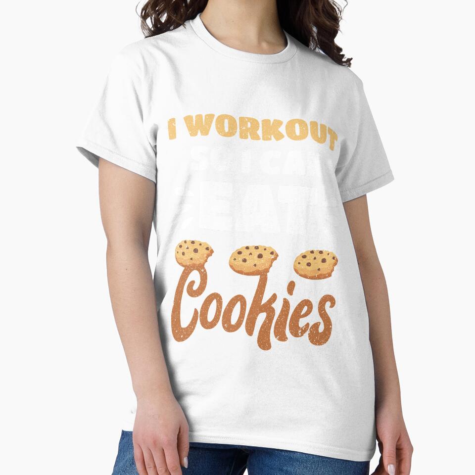Junk Food I Workout So I Can Eat Cookies Funny Foodie by MagicSD Designs