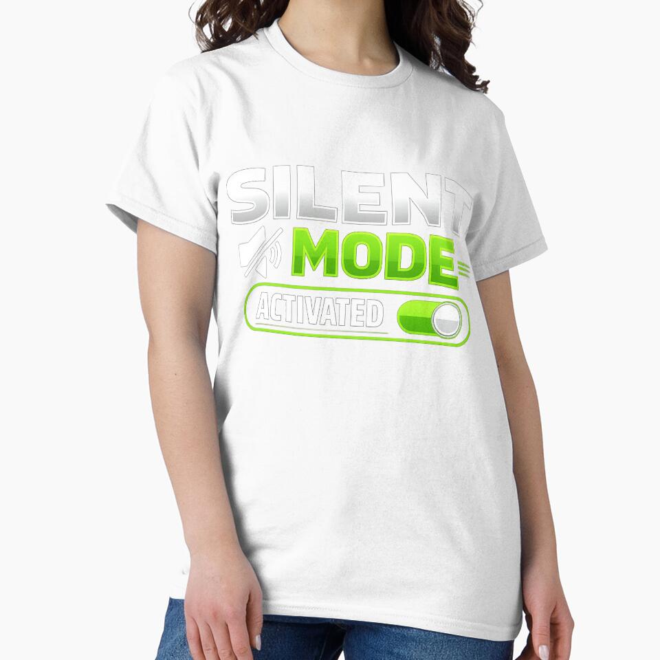 Silent Mode Activated Funny Introvert Humor Antisocial Meme Sticker by Nubrixa-Studio