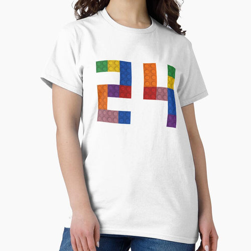 24 numbering made of bricks by Brickification
