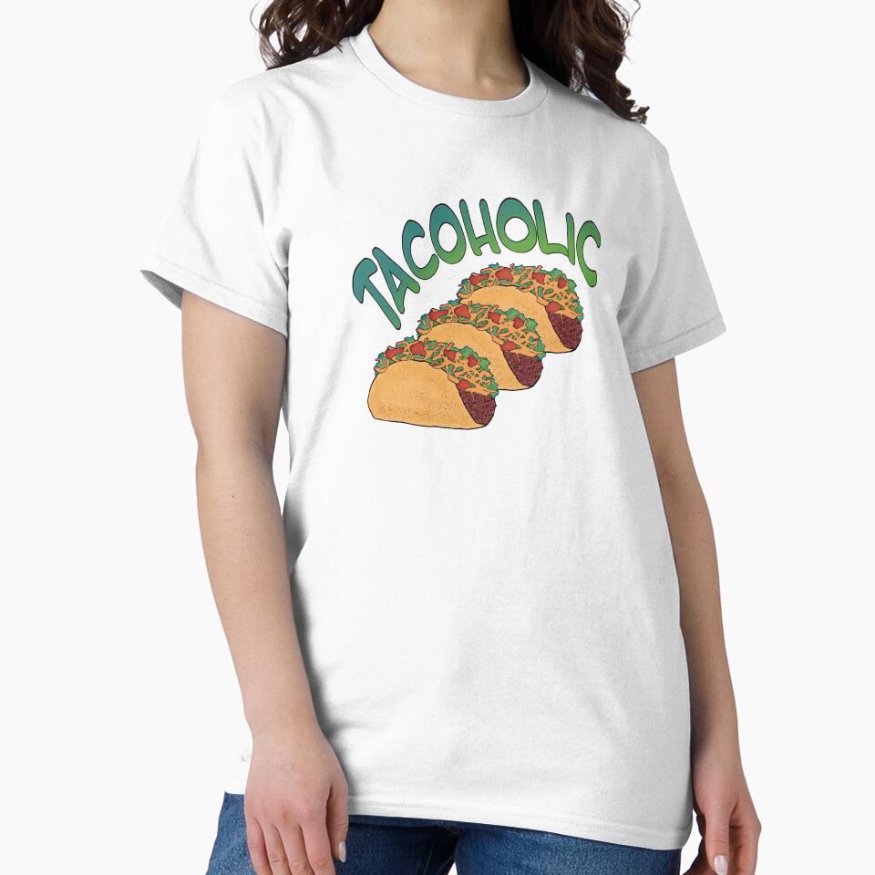 Tacoholic fun taco lover's design by StephJChild