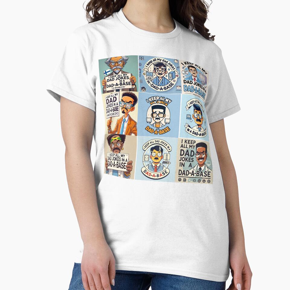 I Keep All My Dad Jokes in a Dad-a-Base - Funny Dad Joke Design by KriticalDesigns