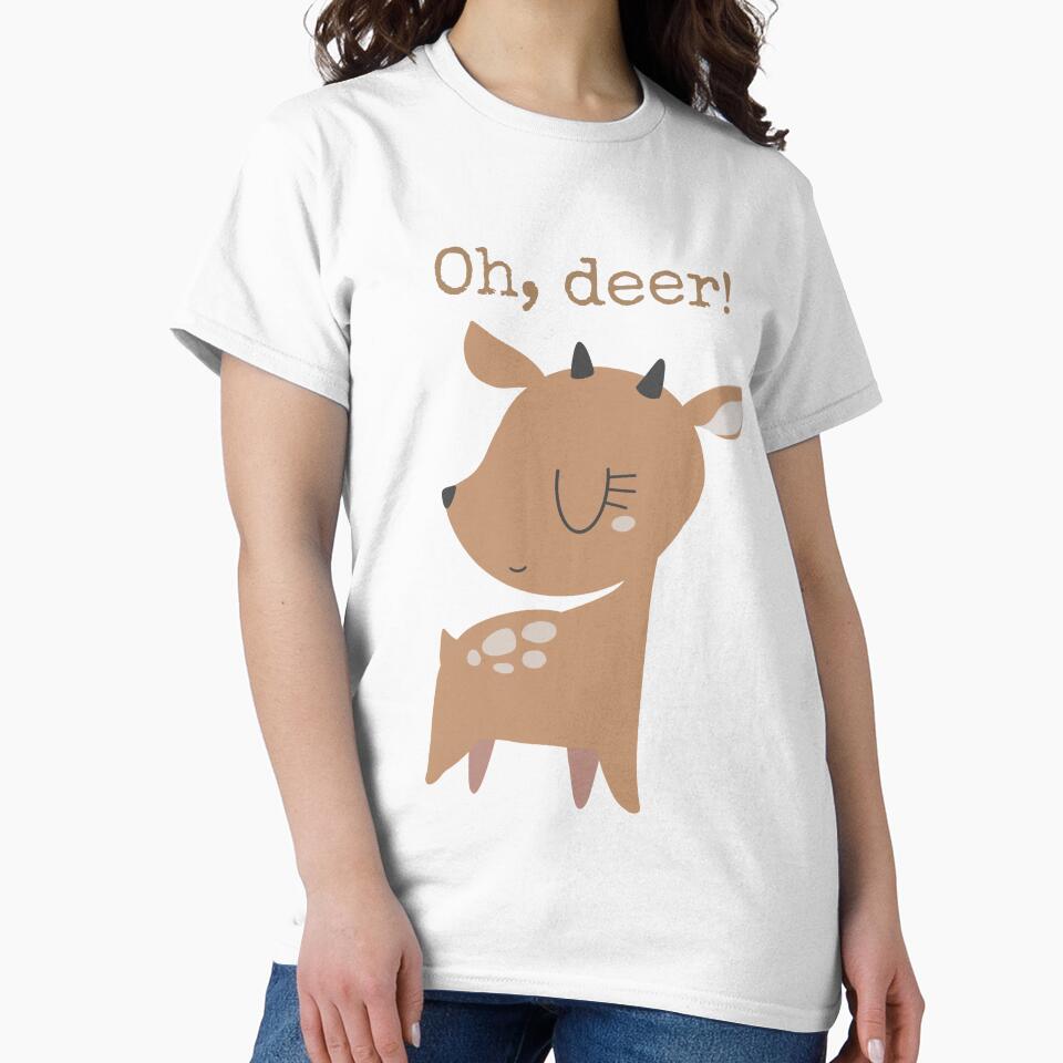 Oh, deer! - Cute Funny Pun by HappyDoodlen