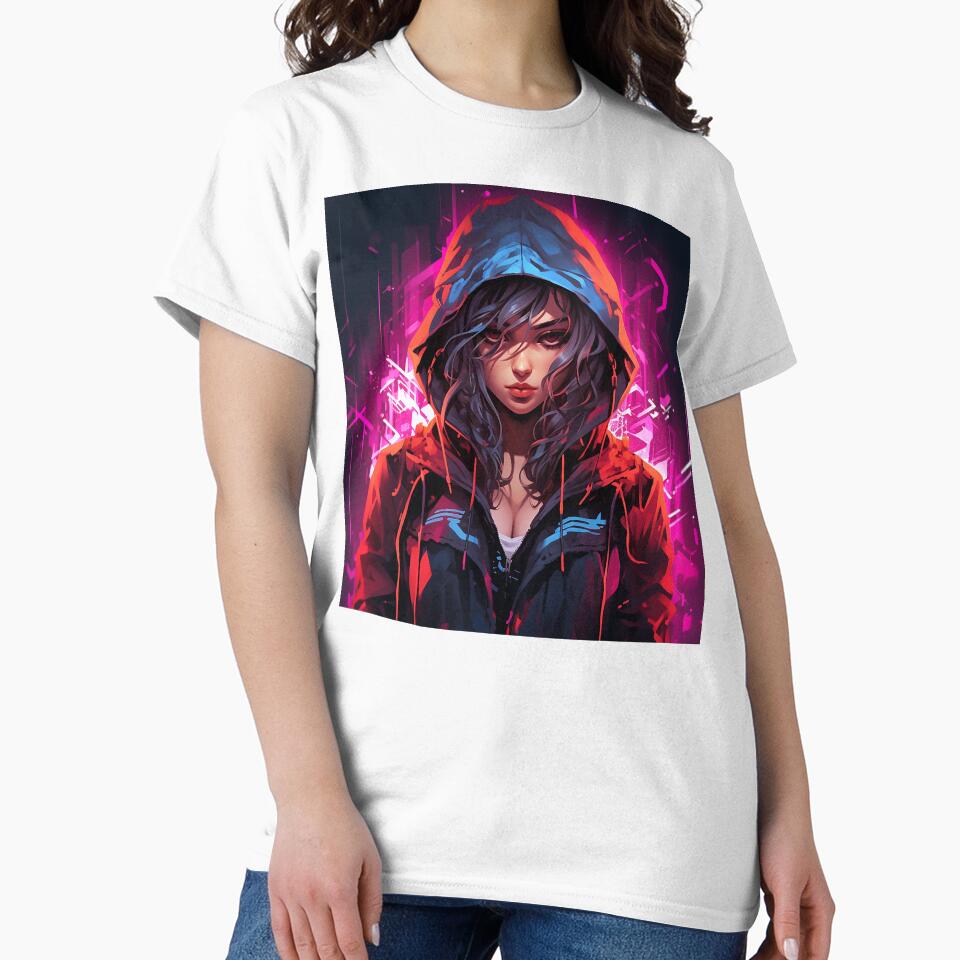 Arcane Anime Girl - Cyberpunk Artwork by DW3WD