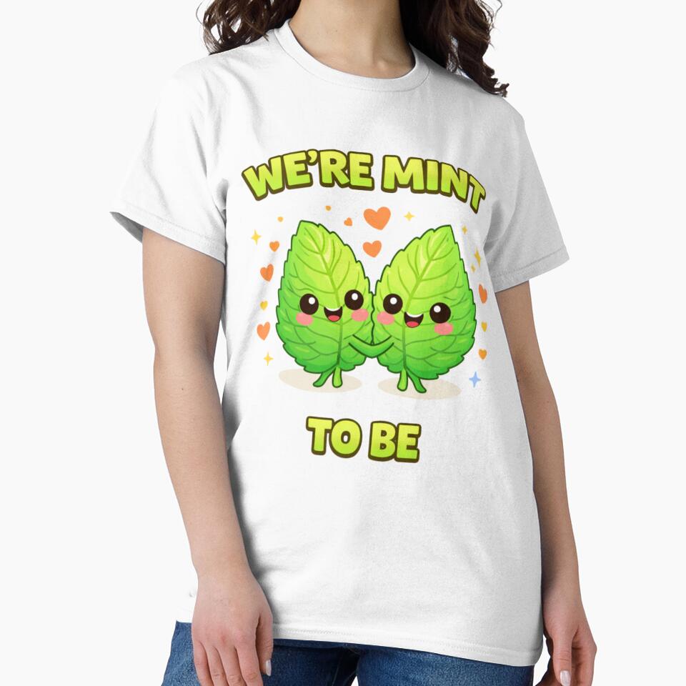We're Mint To Be Cute Food Pun by Papier Atelier Art
