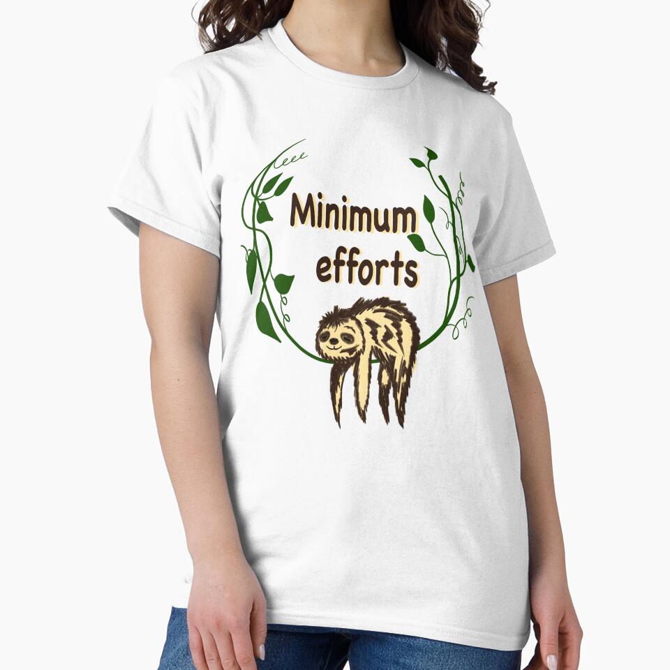 Lazy sloth minimum efforts club by Maryart8
