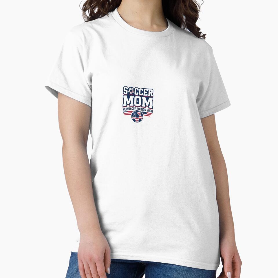 Soccer Mom World Cup Bold Text | 2026 Football Mom by BinAlgoPix