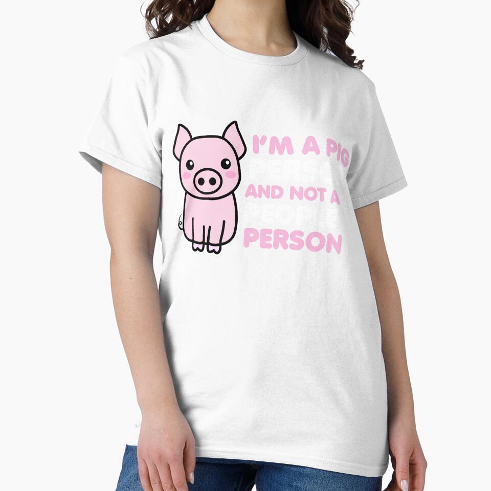 I am a pig person and not a people person by 23mangoes