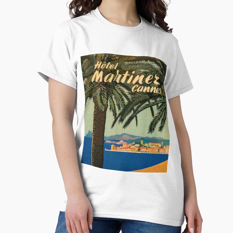 Hotel Martinez, Cannes, France Vintage Travel Poster by vintagevivian