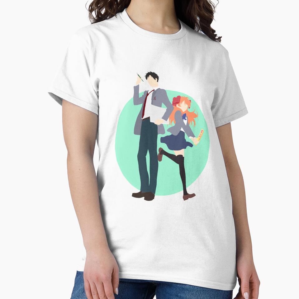 Nozaki and Chiyo - Gekkan shoujo Nozaki-kun - minimalist anime print by AnimeDesignX