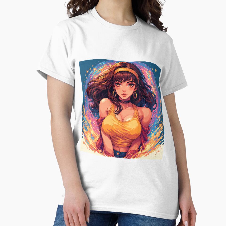 Retro Beautiful Girl colorful by jimcaza