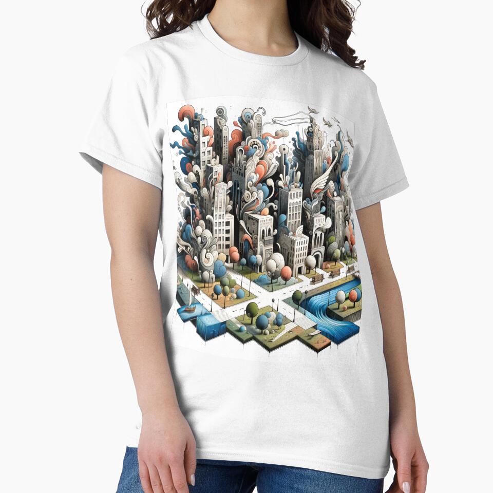 Whimsical Cityscape by yovevbdeou