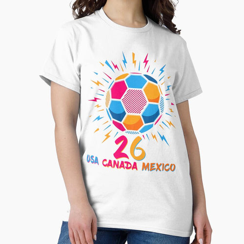 2026 Colorful Soccer Ball USA Canada Mexico 26 by ArtsMichalShop