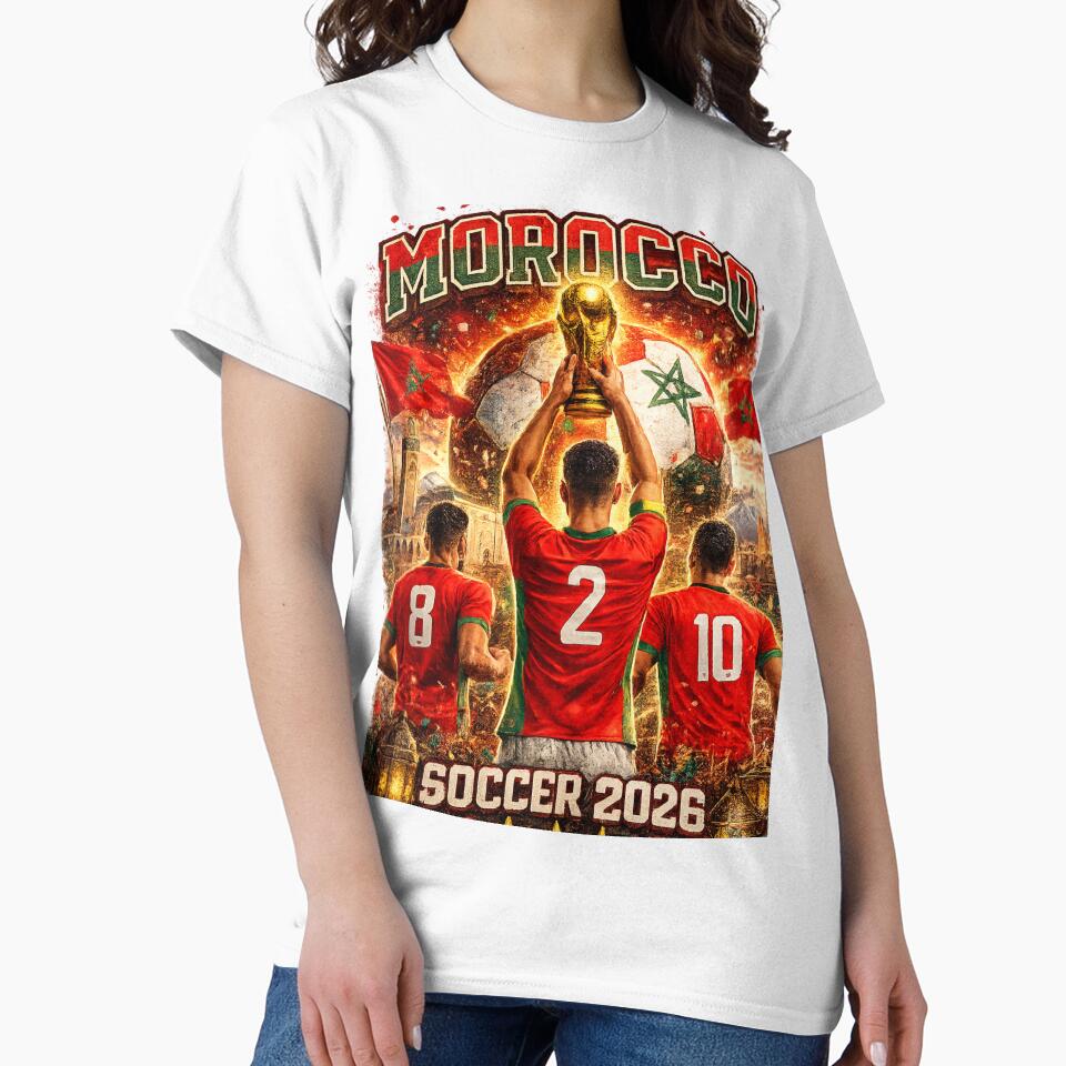 Morocco Soccer 2026 Shirt – Moroccan Football Fan Gift by UrbanPrintVibes