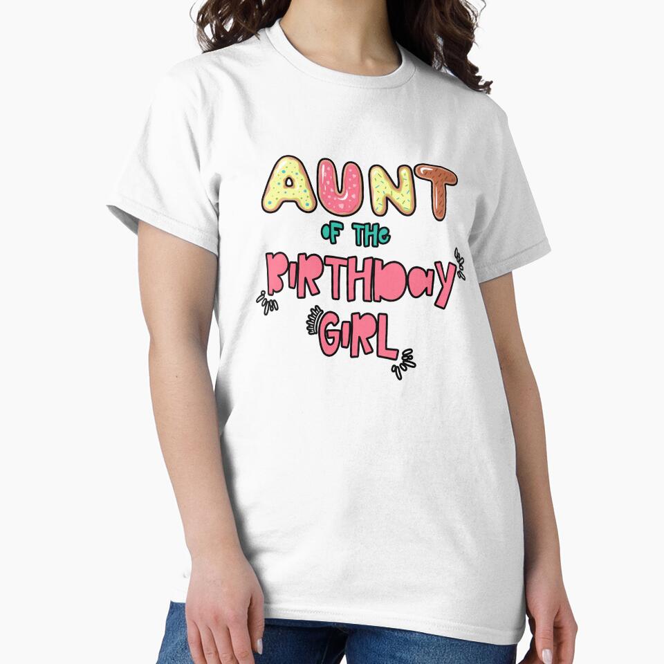 Aunt of the Birthday Girl Family Donut theme by SwankyFine