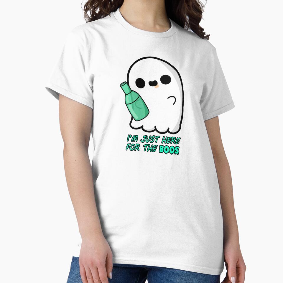 Cute Cartoon Ghost|| I'm Just Here for the Boos || Kawaii Halloween by cookingwithten