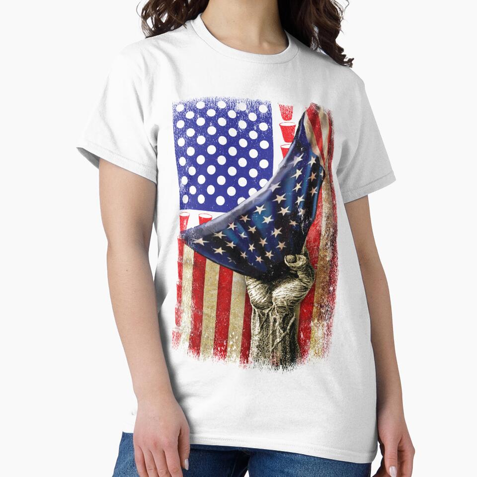 Patriotic American Flag Beer Pong by ip7s