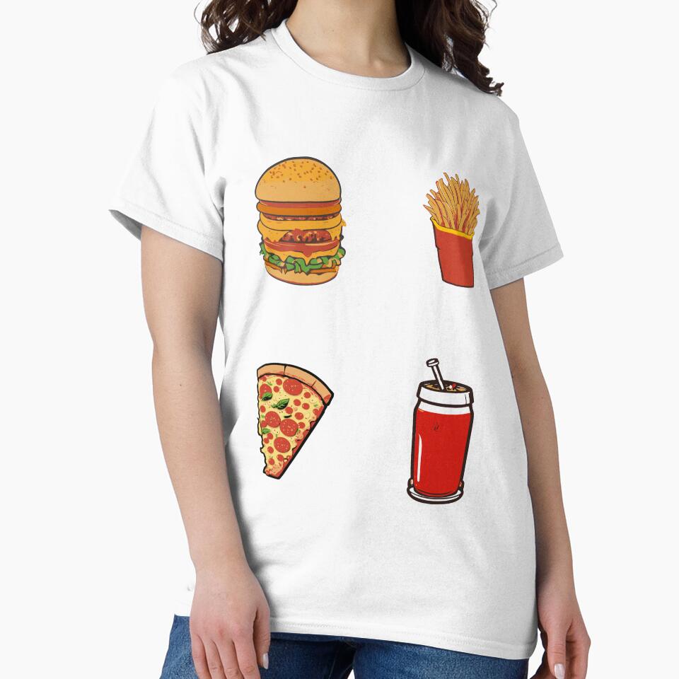 Combo Burger - Fast Food Favorite by FridPix