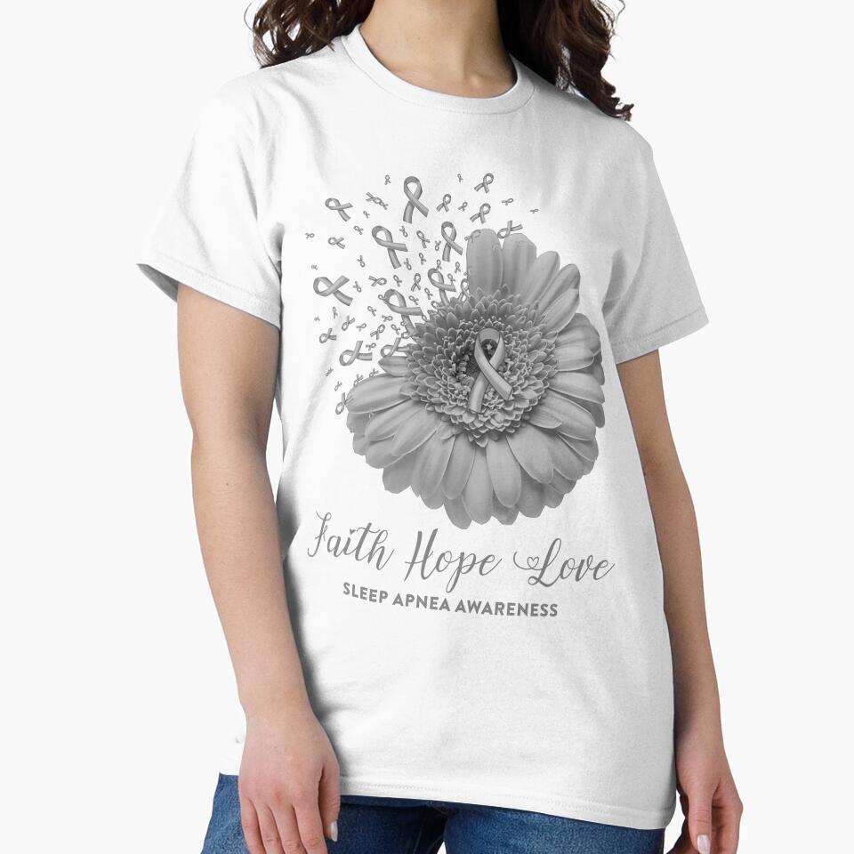 Faith Hope Love Sleep Apnea Awareness by Tadmab