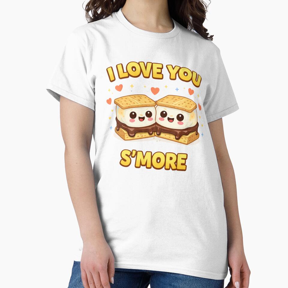 I Love You S’more Cute Food Pun by Papier Atelier Art
