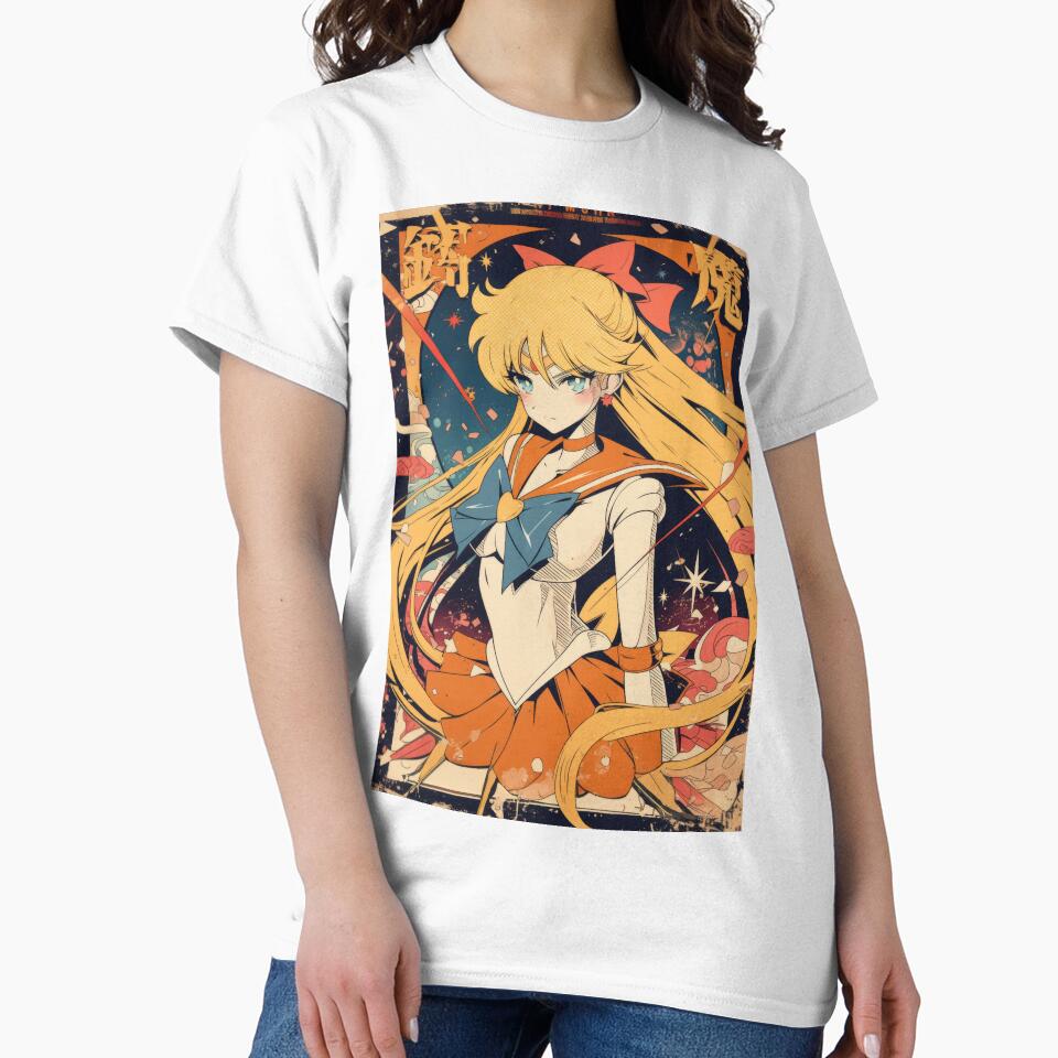 Sailor Venus Retro Halftone Poster by AnimeArsenalPrints
