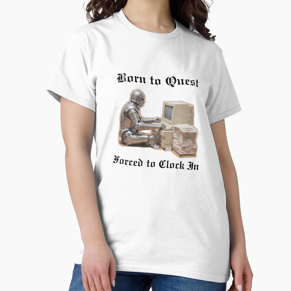 Born to Quest, Forced to Clock In – Office Humor for RPG & Fantasy Lovers by 9morethan9®