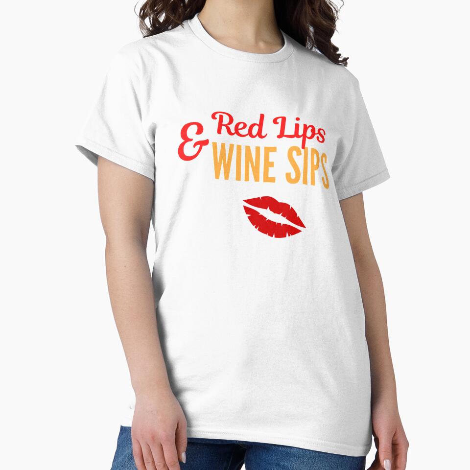 Red Lips Wine Sips by Vivoh12