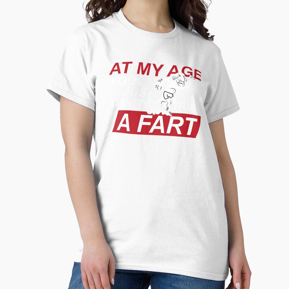Old Man Fart Joke design | Can't Trust a Fart | Funny Tee by Lisbob