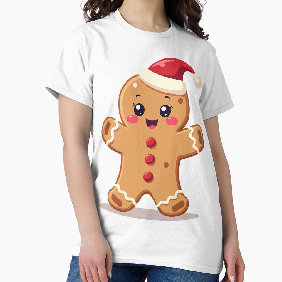 Kawaii Christmas Cookie - Sweet Gingerbread Cartoon Style by Hans-Design