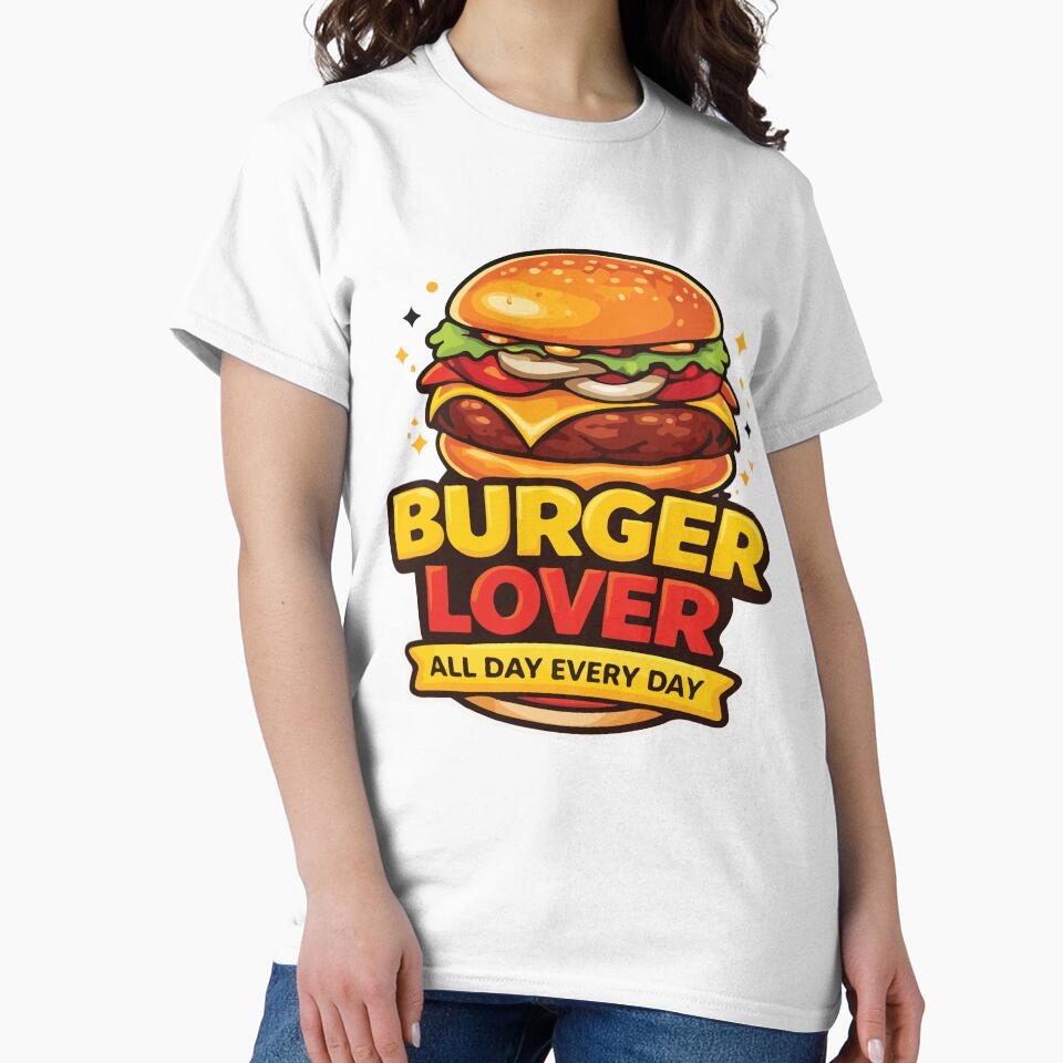 Cheeseburger Lover Funny Burger Foodie Vintage Style by kiralynstration