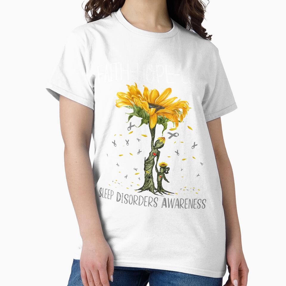 Sleep Disorders Awareness - Sunflower Faith Hope Love by Hilten