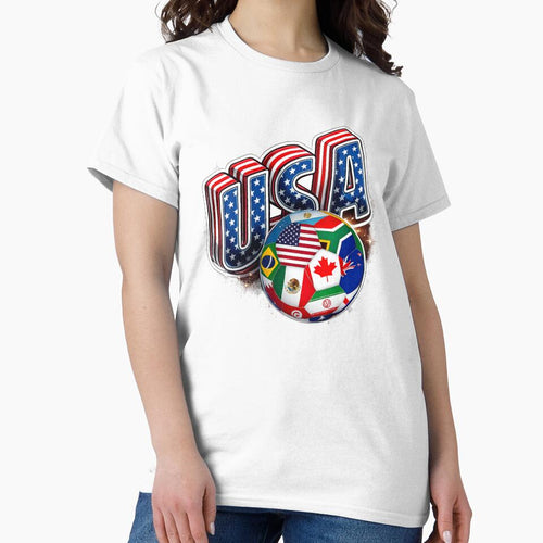 2026 World Cup Soccer USA Canada Mexico Football Trophy Fan Shirt by Hamid-Artworks