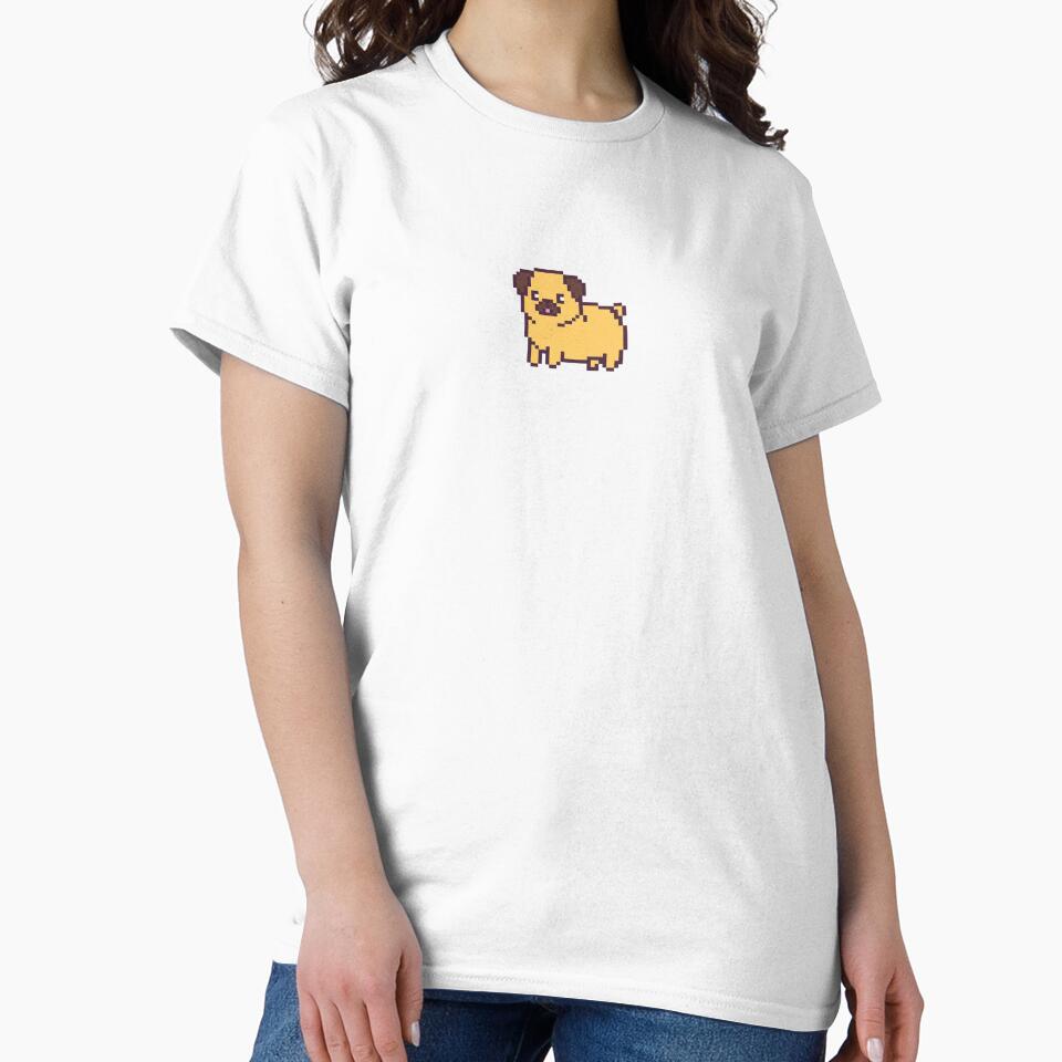 Pixel Art Pug by uxcomshop