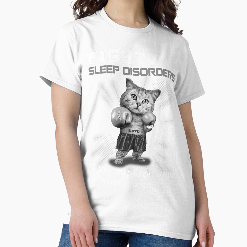 Funny Cat Fighting Sleep Disorders Is My Superpower What's Your by Kohend
