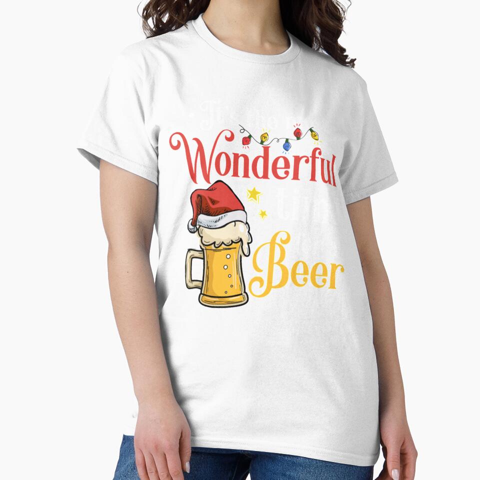 Christmas Beer Drink Mask Tshirt by Clavitaps