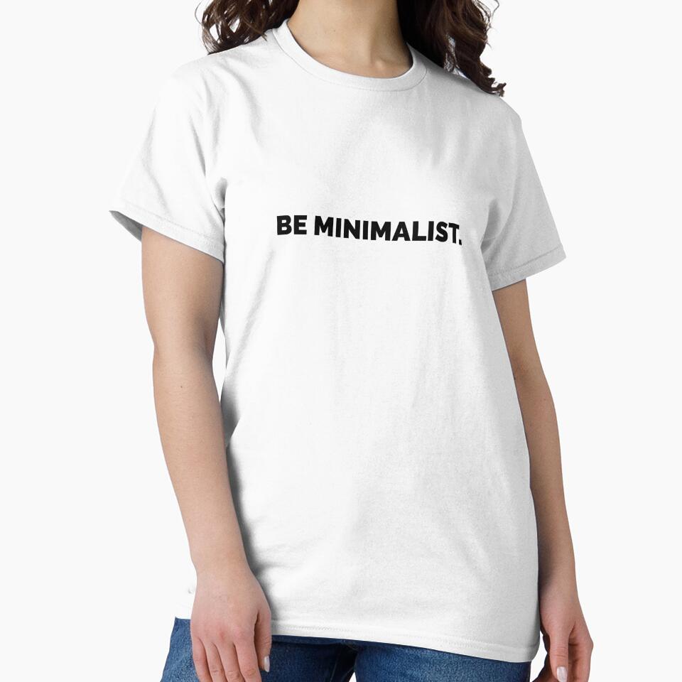 Copy of Be minimalist - black letters by mikeldabbah