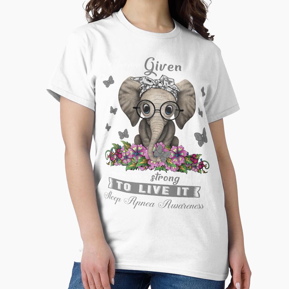 Sleep Apnea Warrior Cute Elephant Lover Gifts by Adropine