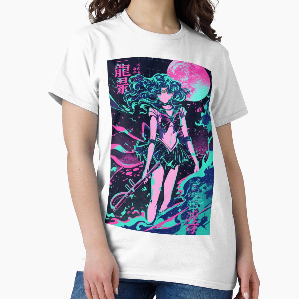 Sailor Neptune Neon City Night by AnimeArsenalPrints