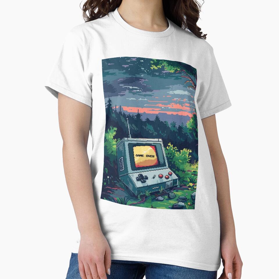 Pixel Retro Gaming – Nostalgic Arcade Tee by Hussar08