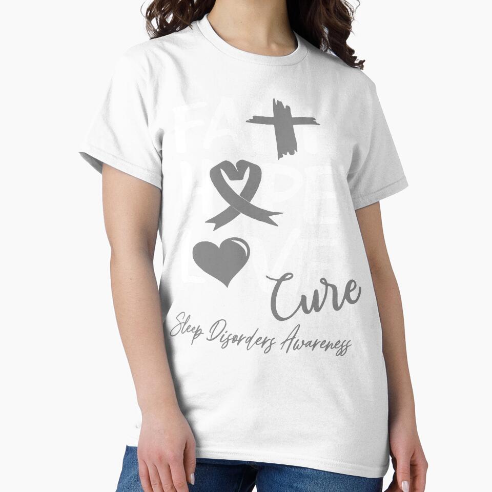 Faith Hope Love Cure Sleep Disorders Awareness by Grooffos