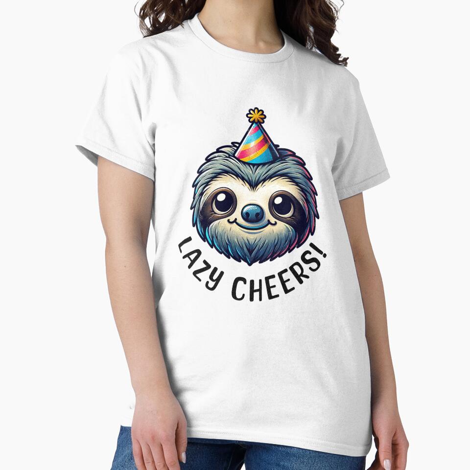 Sloth Lazy Cheers by BassHeadMomma