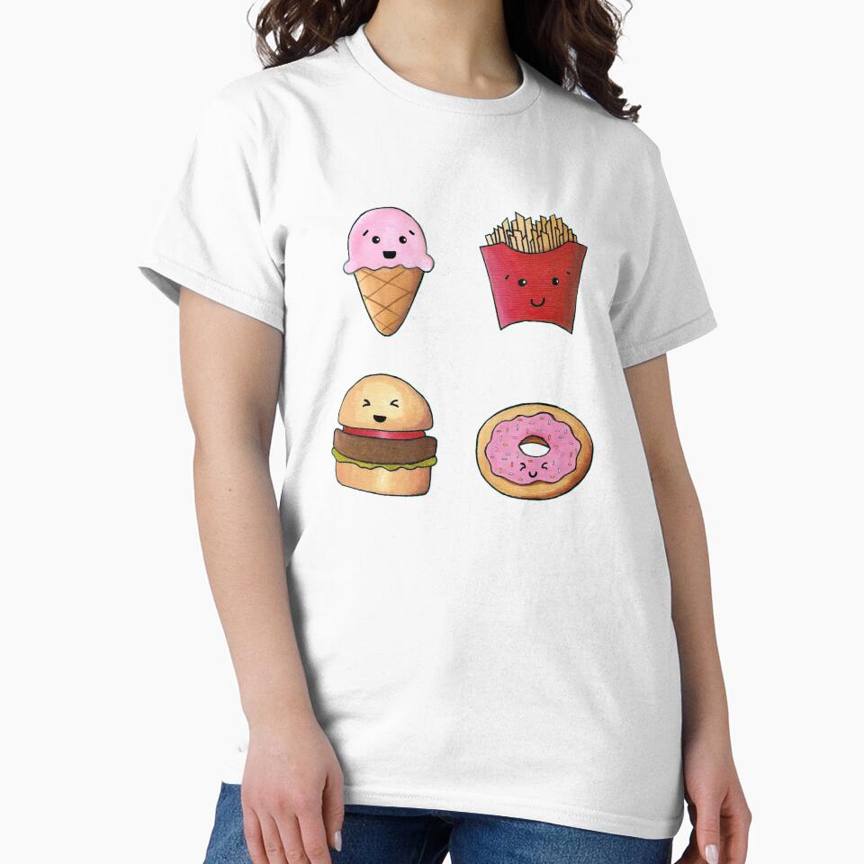 Kawaii Fast Food, Turquoise by christinaashman