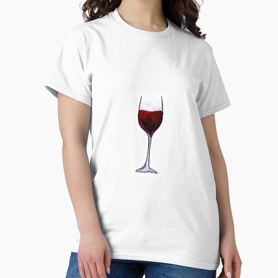 red wine watercolor illustration by EmiGdesigns