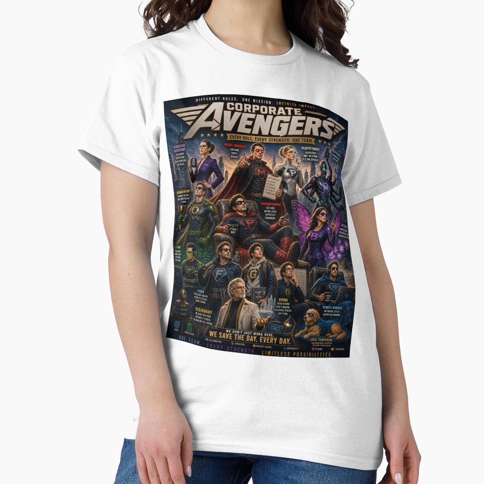 Corporate Avengers – Ultimate Workplace Superhero Team by P’s stuff