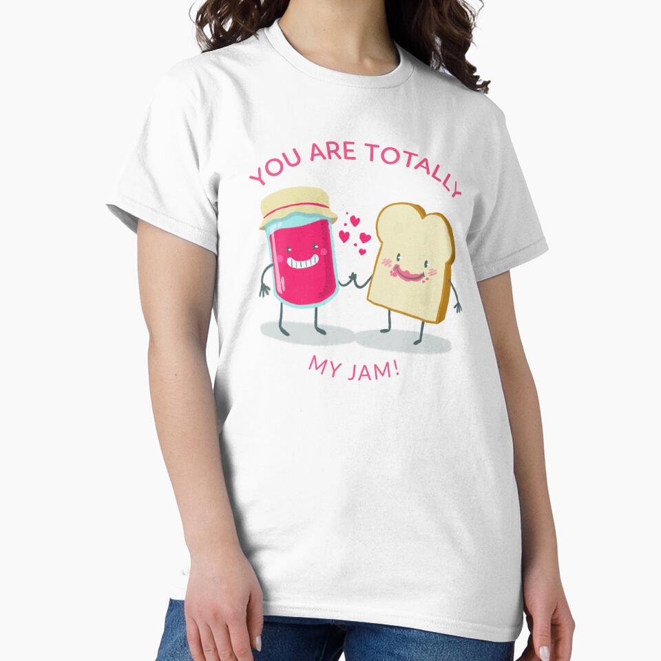You Are Totally My Jam – Cute Bread & Jam Pun Sticker by Novel Works Studio