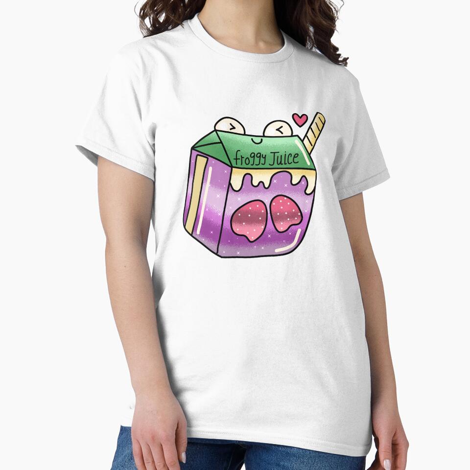 Cute Kawaii froggy strawberry juice aesthetic by Quacktails